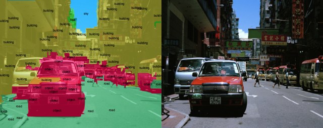 Scene parsing results from the previous website